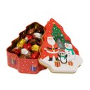 Ver imagem 7 de Jogo 2 Latas Decorativa Natal Multiuso Metal Tampa Árvore de Natal Personagens Merry Christmas 18cm