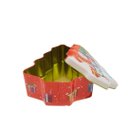 Ver imagem 4 de Jogo 2 Latas Decorativa Natal Multiuso Metal Tampa Árvore de Natal Personagens Merry Christmas 18cm