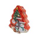 Ver imagem 3 de Jogo 2 Latas Decorativa Natal Multiuso Metal Tampa Árvore de Natal Personagens Merry Christmas 18cm