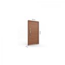 Ver imagem 3 de Porta Pivotante Lambri de Aluminio Puxador de 80cm 215x105 Lucasa Aluminio Abertura Direita