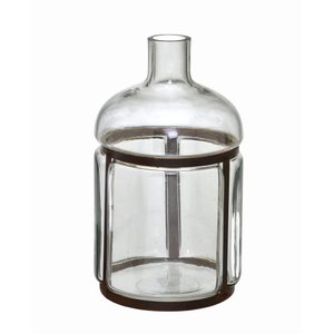 Garrafa Decorativa Vidro e Metal 31 Cm - Espressione