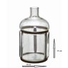 Garrafa Decorativa Vidro e Metal 31 Cm - Espressione - 2