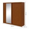 Guarda-roupa Casal Velaris 2 Portas com Espelho 100% Mdf Frassino/off White 65299.59 - Móveis Lopas - 5
