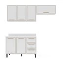 Ver imagem 2 de Cozinha Completa Amara 6 Portas 3 Gavetas 40250087 Branco - Politorno