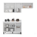 Ver imagem 3 de Cozinha Completa Amara 6 Portas 3 Gavetas 40250087 Branco - Politorno