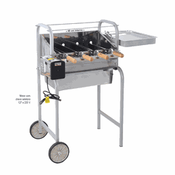 Churrasqueira Inox Lobo Mexicana Com 04 espetos - 1
