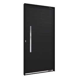 Porta Pivotante Lambri de Aluminio Puxador de 80cm 215x105 Lucasa Aluminio - 2