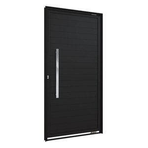 Porta Pivotante Lambri de Aluminio Puxador de 80cm 215x105 Lucasa Aluminio