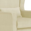 Ver imagem 5 de Kit 2 Poltrona Aurora Balanço Vovo Suede Marfim - Fm