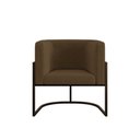 Ver imagem 2 de Kit Sofá 2 Lugares + 2 Poltronas para Recepção Balaqui Marrom