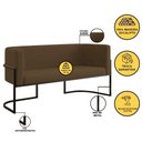 Ver mais imagens de Kit Sofá 2 Lugares + 2 Poltronas para Recepção Balaqui Marrom