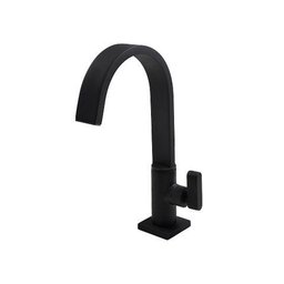 Torneira de Mesa para Lavatório Bica Móvel Preto Fosco - Perflex - 1