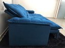 Ver imagem 7 de Sofá Retrátil e Reclinável 2,70m em Tecido Veludão C/pillow Nos Braços Athenas:azul/270cm