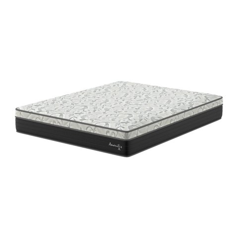 Colchão Queen D33 Amarílis 28x 198x 158cm Montreal Branco/Preto