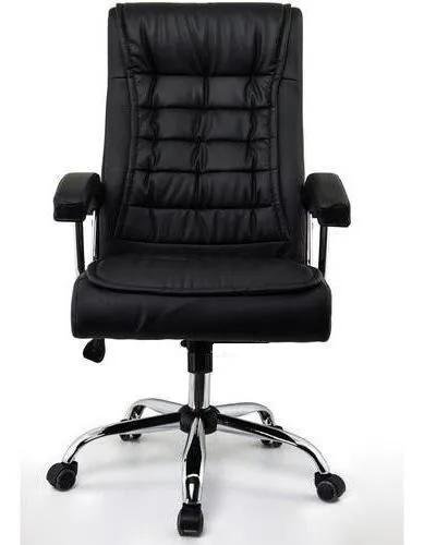 Cadeira de Escritório Presidente Giratória com Molas Ensacadas até 120kg Fox Office Preto - 4
