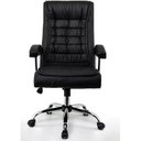 Ver imagem 4 de Cadeira de Escritório Presidente Giratória com Molas Ensacadas até 120kg Fox Office Preto