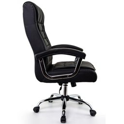 Cadeira de Escritório Presidente Giratória com Molas Ensacadas até 120kg Fox Office Preto - 2