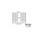 Ver imagem 4 de Porta de Alumínio de Correr 215x200cm 4 Folhas com Vidro Liso Lucasa Alumínio