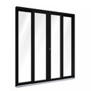 Ver imagem 2 de Porta de Alumínio de Correr 215x200cm 4 Folhas com Vidro Liso Lucasa Alumínio