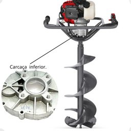 Carcaca Inferior Caixa Redução Perfurador de Solo 52cc - 4
