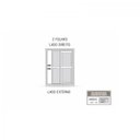 Ver imagem 4 de Porta de Alumínio de Correr 215x150cm 3 Folhas com Vidro Liso Lucasa Alumínio