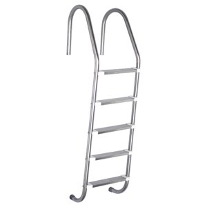 Escada Para Piscina 5 Degraus Em Aço Inox