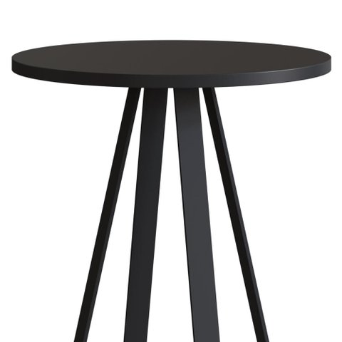 Conjunto 02 Mesas Laterais e 01 Mesa de Centro com Pés Metálicos 27959 Artesano - Preto
