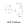 Cabide Single/ Hotel Cromado - Docol - 2
