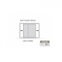 Ver imagem 4 de Porta de Alumínio de Correr 215x150cm 2 Folhas com Vidro Lucasa Alumínio