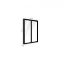 Ver imagem 3 de Porta de Alumínio de Correr 215x150cm 2 Folhas com Vidro Lucasa Alumínio