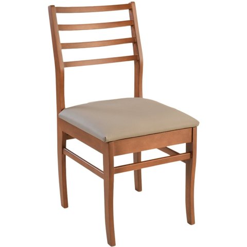 Cadeira Dubai 90cm Madeira Maciça Sala Jantar Marrom/Castanho