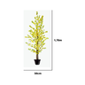 Planta Artificial Árvore Cerejeira Sakura Pessegueiro:Amarelo - 2