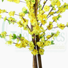 Planta Artificial Árvore Cerejeira Sakura Pessegueiro:Amarelo - 3
