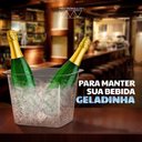 Ver imagem 4 de Kit 03 Balde de Gelo Cristal 9,5 L Bebidas Cerveja Champagne