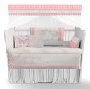 Ver imagem 1 de Kit Berço Enxoval de Bebê Floral Árvore Rosa - Kt511