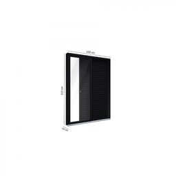 Porta de Alumínio de Correr 215x150cm 3 Folhas com Vidro Lucasa Alumínio - 5