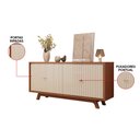Ver imagem 4 de Buffet Aparador 180cm 4 Portas Ripado Monalisa D04 - D'Rossi