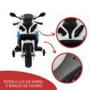 Ver imagem 6 de Mini Moto Elétrica Triciclo Criança Infantil Bateria 12V Bmw S1000 RR Azul Luz Som Importway Bw-179