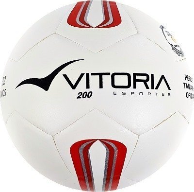 kit 2 Bolas Futsal Vitoria Oficial Prata Mx 200 Infantil Sub 13 - Branco - 2