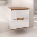 Ver imagem 3 de Conjunto Beatriz 60cm Suspenso Espelho Gota - Fabribam Branco/catedral