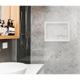 Nicho para Banheiro e Cozinha Embutir 30x40 Alto Brilho Resistente Branco - 2