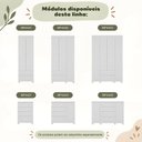 Ver imagem 7 de Quarto de Bebê Completo com Berço Americano 3 em 1 e Colchão Incluso Flor Multimóveis MP4947