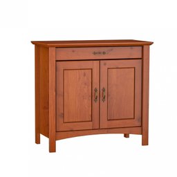 Buffet Aparador Madeira Maciça 2 Portas 1 Gaveta Bella  - 2