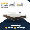 Ver imagem 4 de Colchão de Espuma Casal D33 Double Comfort 138x188x20cm