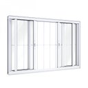 Ver imagem 2 de Janela de Alumínio de Correr 100x150cm 4 Folhas com Grade Lucasa