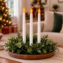 Ver imagem 4 de Jogo Velas Leds Decoração Natal Enfeite 27,5cm Kit 12PÇS