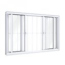 Ver imagem 2 de Janela de Alumínio de Correr 120x150cm 4 Folhas com Grade Riobras