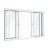 Janela de Alumínio de Correr 120x150cm 4 Folhas com Grade Riobras - 2