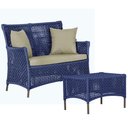 Ver imagem 1 de 1 Sofá Área e Mesa Igapó Alumínio Pintura Marrom Corda Náutica Estofado Impermeável Almofada 7 Trama