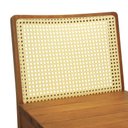 Ver imagem 5 de Banqueta Média Pérola Madeira Maciça Telinha C/ 62cm - Amêndoa - Ripado Madeira